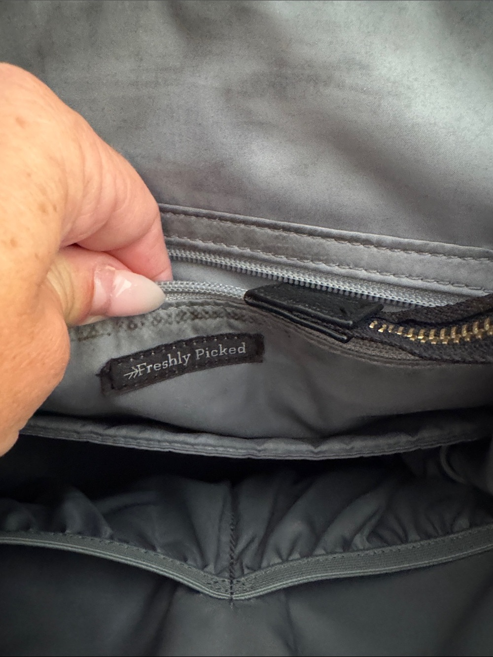 Freshly Picked Black Backpack with Gold Hardware - Picture 2 of 4